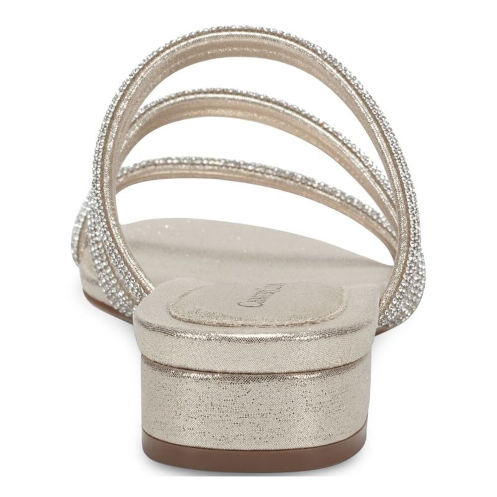 CHARTER CLUB Womens Silver Rhinestone-Covered Straps Sunnyy Sandals Shoes 6 M - Picture 3 of 4